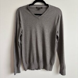 Banana Republic Charcoal V-Neck Sweater